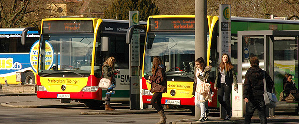 Stadtbusse in T&uuml;bingen (Quelle: RIK)