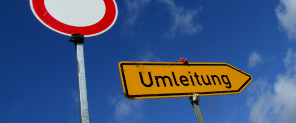 Umleitung (Quelle: pixelio.de - Rainer Sturm)