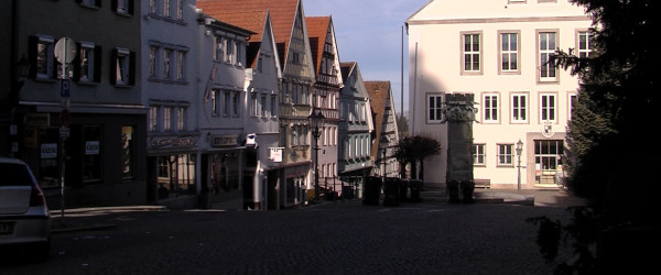 Marktplatz Hechingen mit Rathaus (Quelle: RTF1)