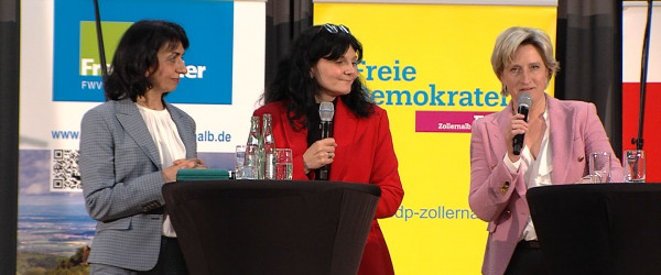 Muhterem Aras und Nicole Hoffmeister-Kraut in Balingen (Quelle: RIK)